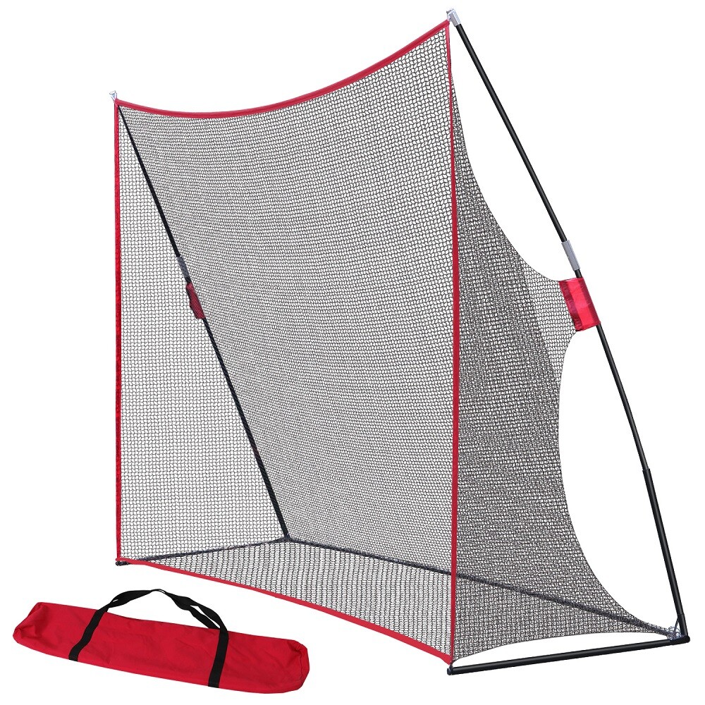 10 x 7Ft Golf Hitting Net Training Aids Practicing Garden Yard with Carrying Bag