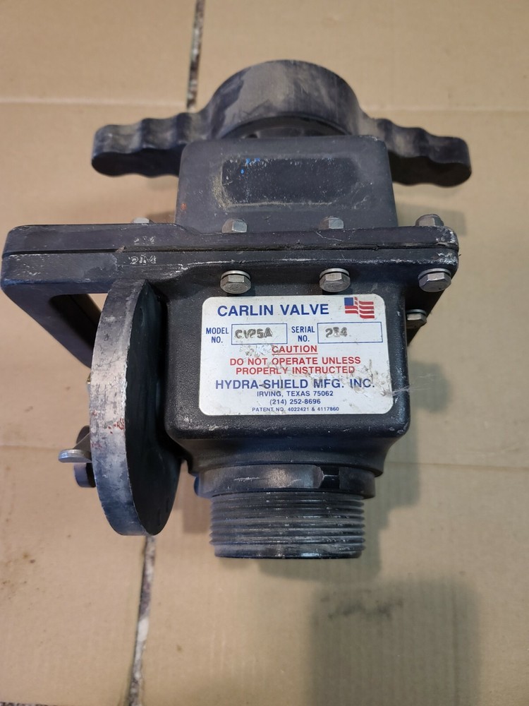 Hydra-Shield Carlin Automatic Hydrant Valve 2.5 x 2.5 Firefighting Fire Truck