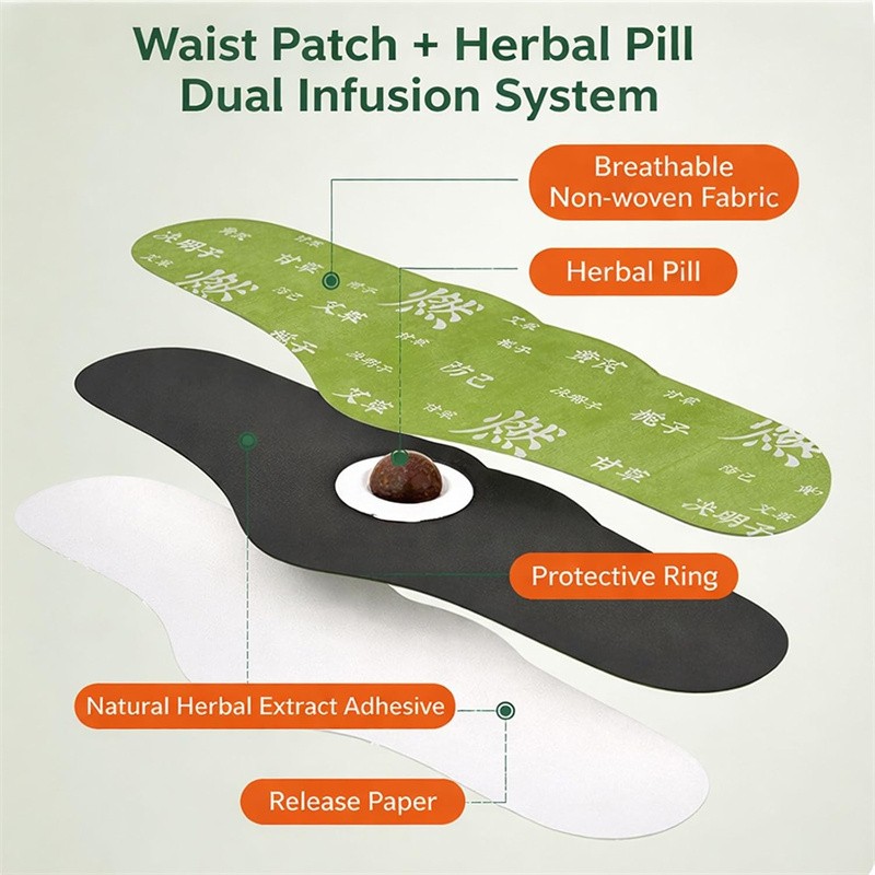1BOX/5PCS Herbal Balance Patch,Comfortable Adhesive Design,Easy Topical Use~NEW