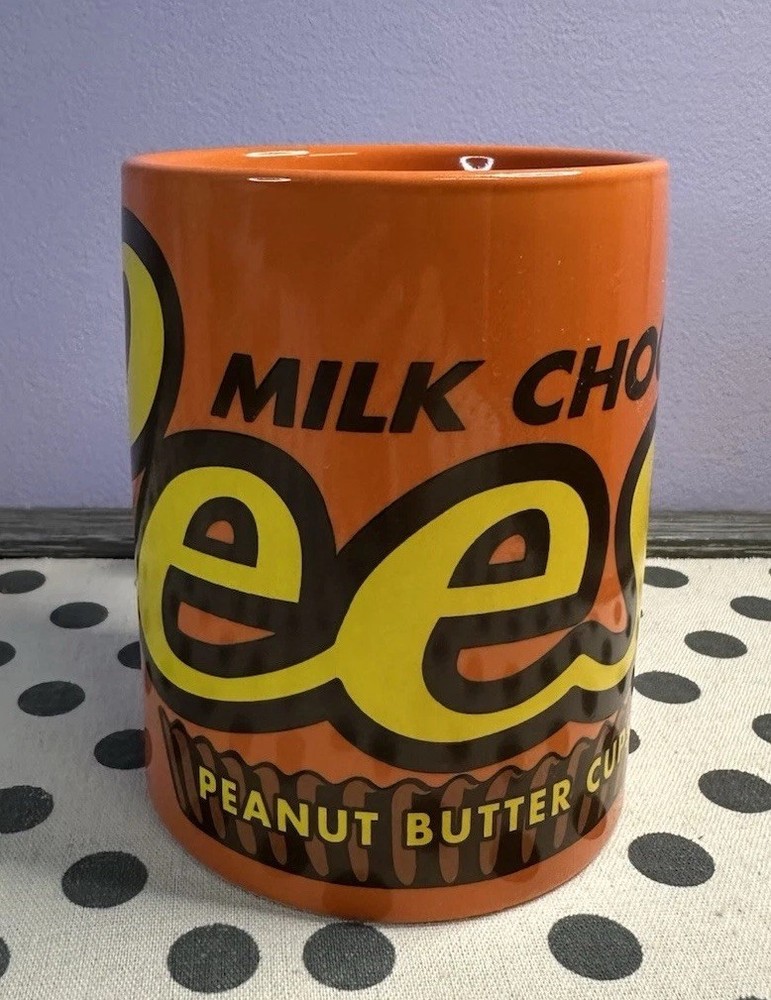Hershey’s Reese’s Peanut Butter Cup Mug 24 Ounce Ceramic Cup EUC Coffee Candy