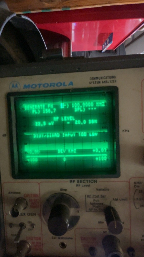 Motorola Communication Spectrum Analyzer R2014D/0900