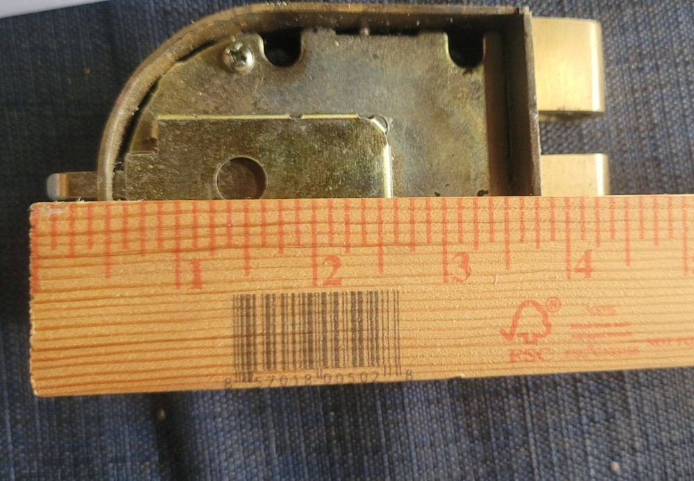 Surface Mount Deadlock Jimmy Resistant Brass Lock Works