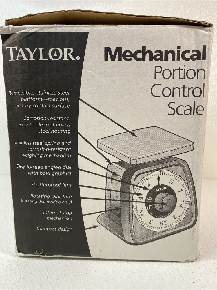 Taylor Precision Products TS32 Mechanical Portion Control Kitchen Scale, Univ...
