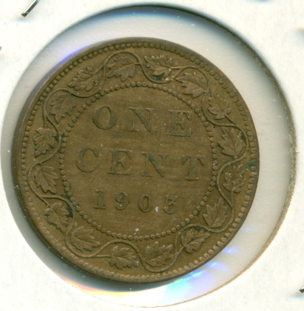 1903 CANADA LARGE CENT, EXTRA FINE, GREAT PRICE!