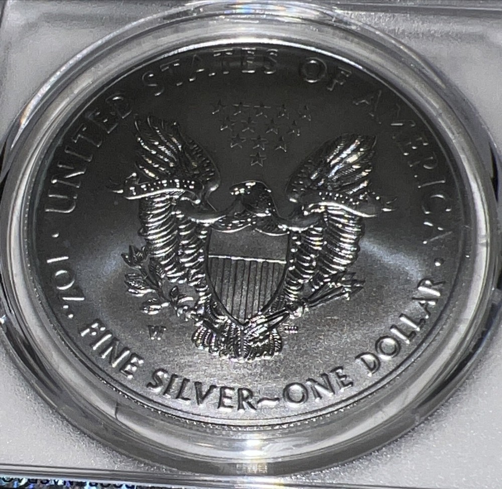 2017 W Burnished American Silver Eagle PCGS SP70 First Strike