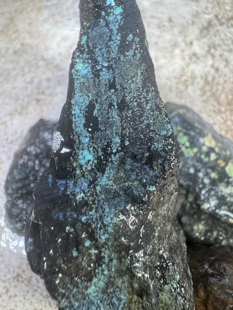 Natural Hubei turquoise nuggets