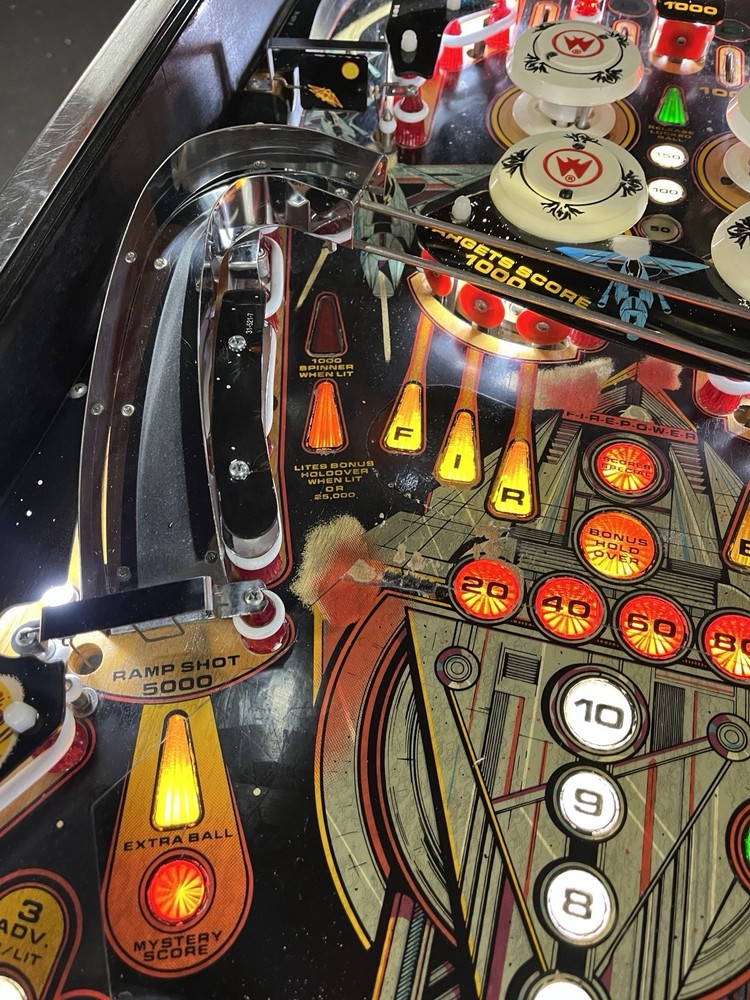 1983 FIREPOWER 2 PINBALL MACHINE PROFESSIONAL TECHS FULL LEDS PLAYS GREAT