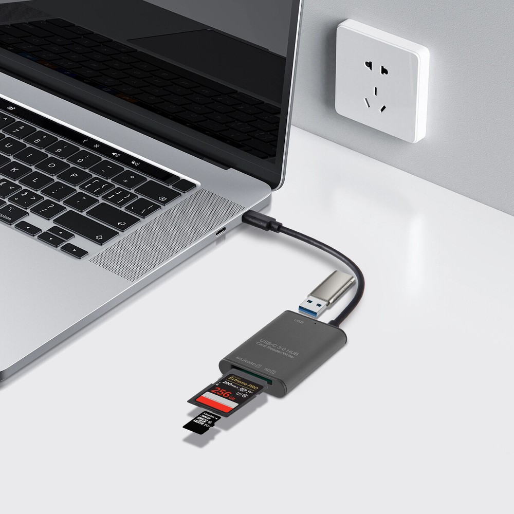 USB C to SD Card Reader Writer OTG Adapter USB 3.0 Micro SD Memory Card Reader