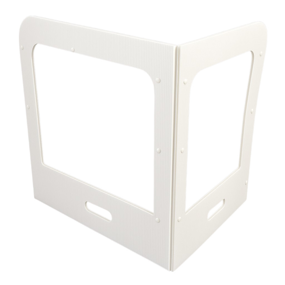 FlexView Shield 2 Pack Durable Easy Carry Plastic Desk Dividers