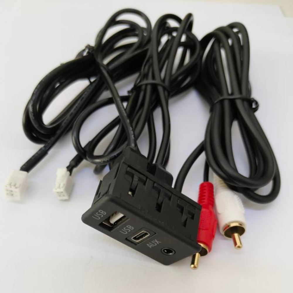 Premium Car for DASH Mount USB+TYPEC Port Panel Interface with 145cm Cable