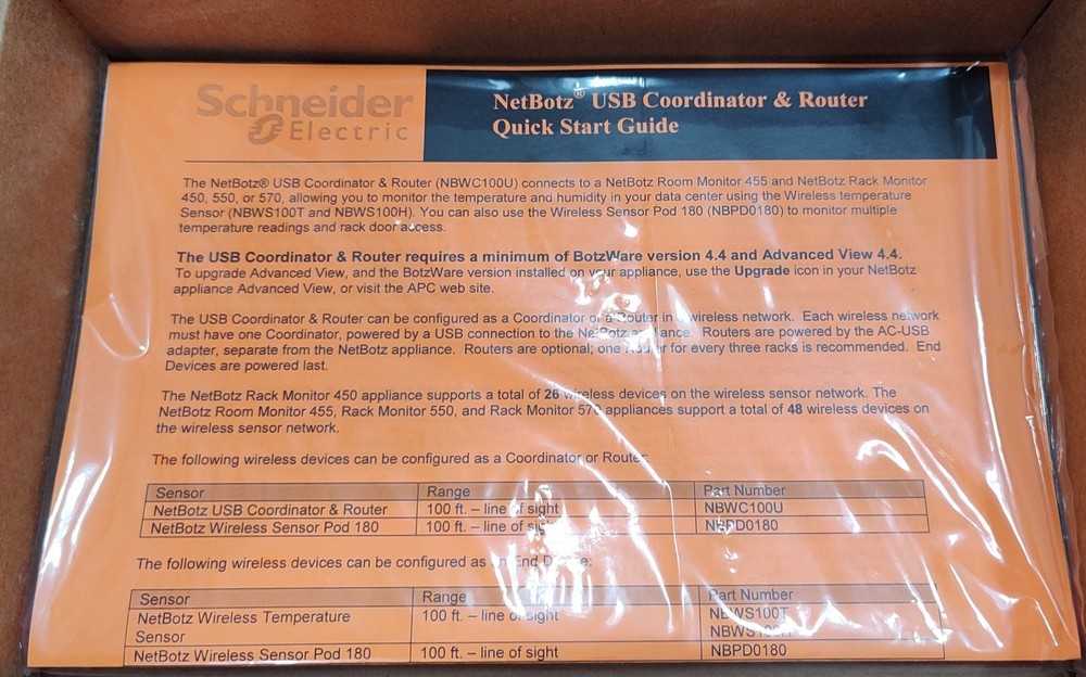 NetBotz Wireless USB Coordinator & Router