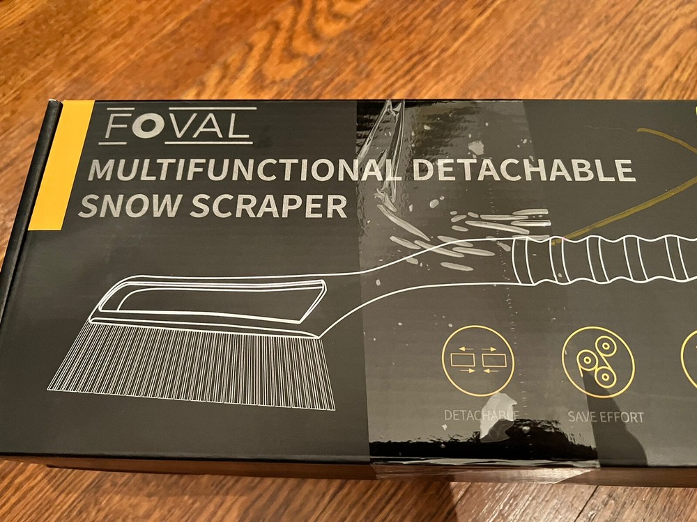 Foval Multifunctional Detachable Snow Scraper Set - 2 Pack