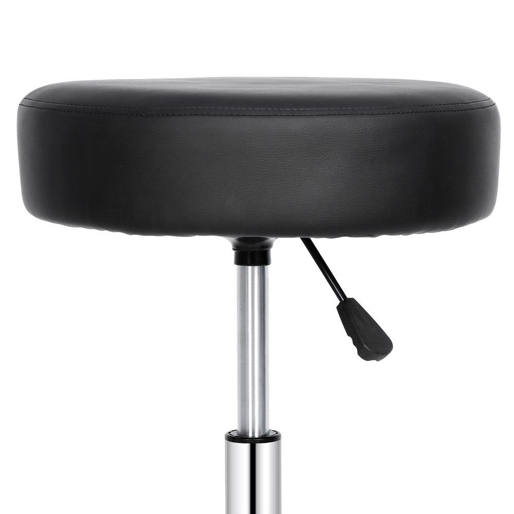 Cushioned Adjustable Rolling Stool and Wheels for Office Desk Home Kitchen