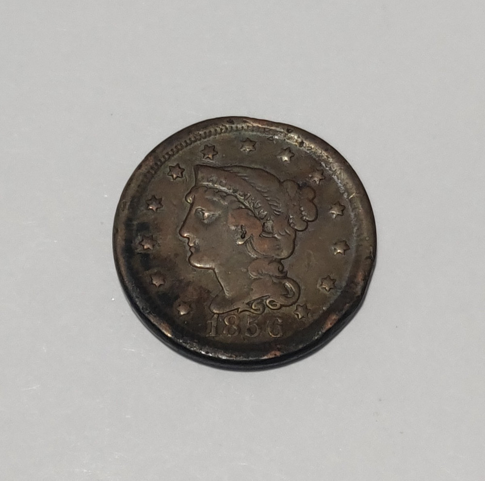 1856 LARGE CENT UPRIGHT 5