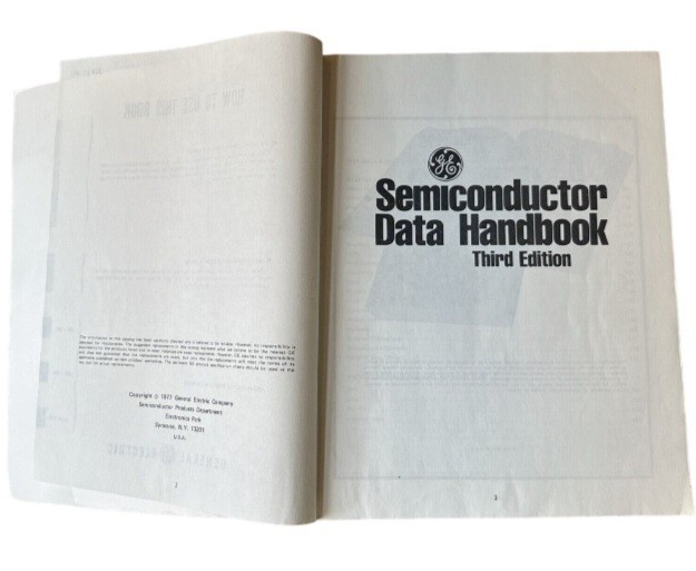 Vintage 1977 GE Semiconductor Handbook Third Ed Softcover Technical Guide
