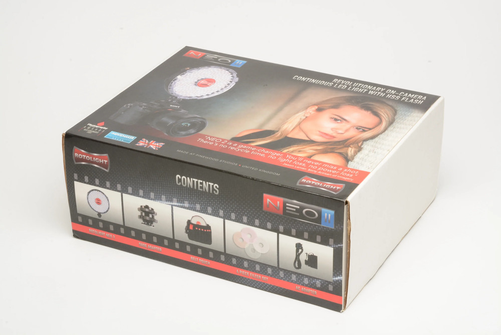 Rotolight Neo II Continuous On-Camera LED light, boxed, very clean, barely used
