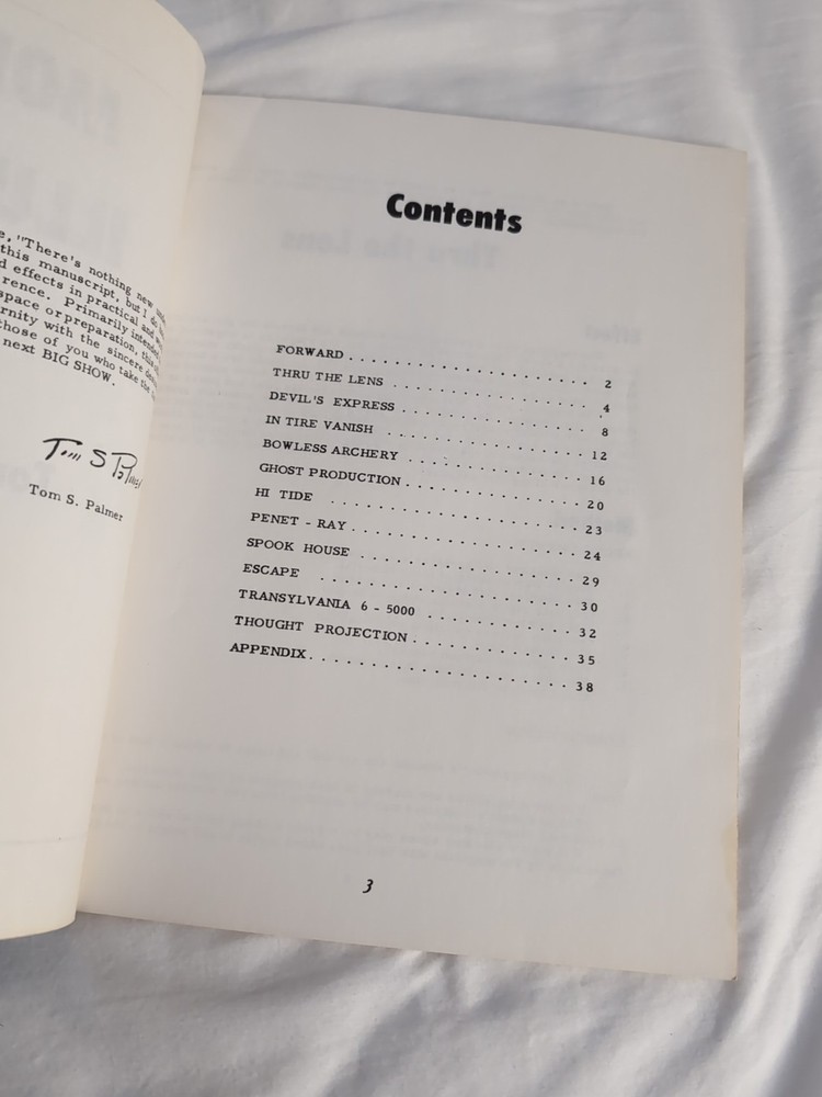Modern Illusions Magic Book By Tom Palmer