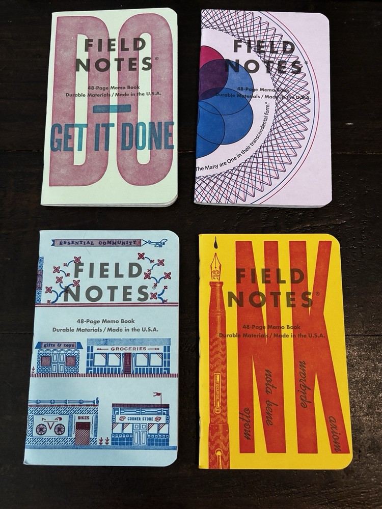 Field Notes Letterpress - Lot of 4