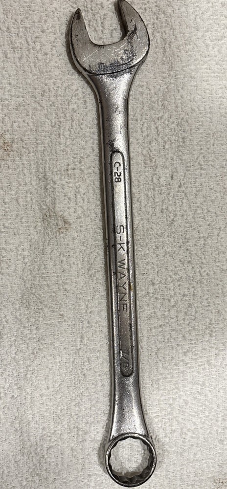 SK Tools S-K Wayne 7/8 Combination Wrench 12pt C-28