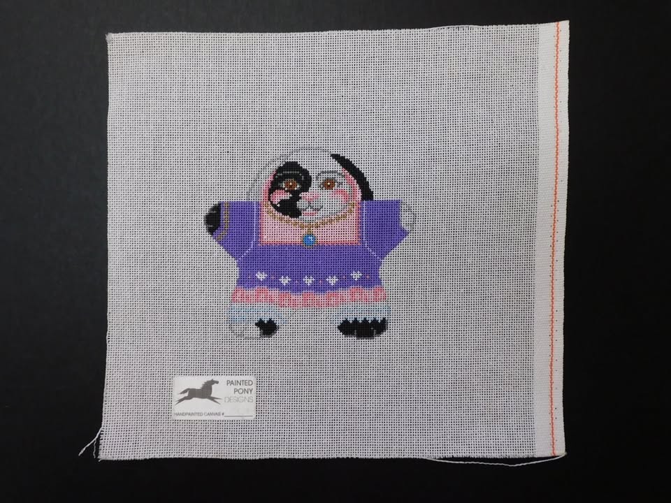 Rabbit by Painted Pony (CT15) Stitch Painted Needlepoint