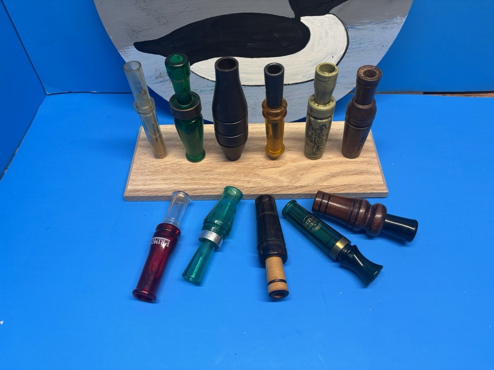 1- Oak Game/ Duck Call Stand. Solid Oak.D7