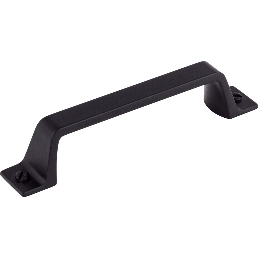 Top Knobs TK743 BLK Channing Pull 3 3/4 Inch (c-c) - Flat Black