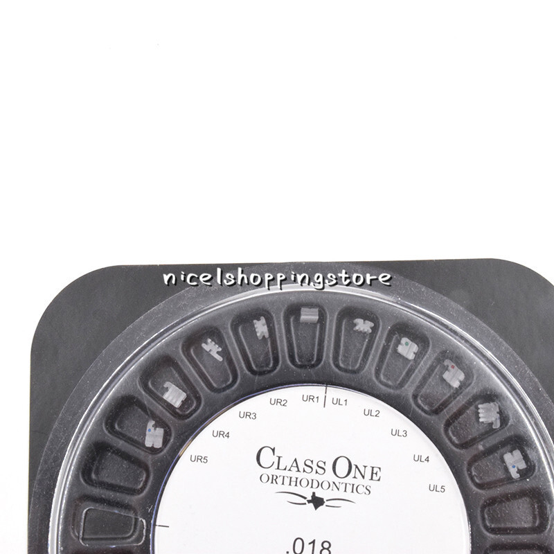 10 Box Dental Orthodontic CLASS ONE Ceramic Bracket Braces 018 Roth 345 Hooks