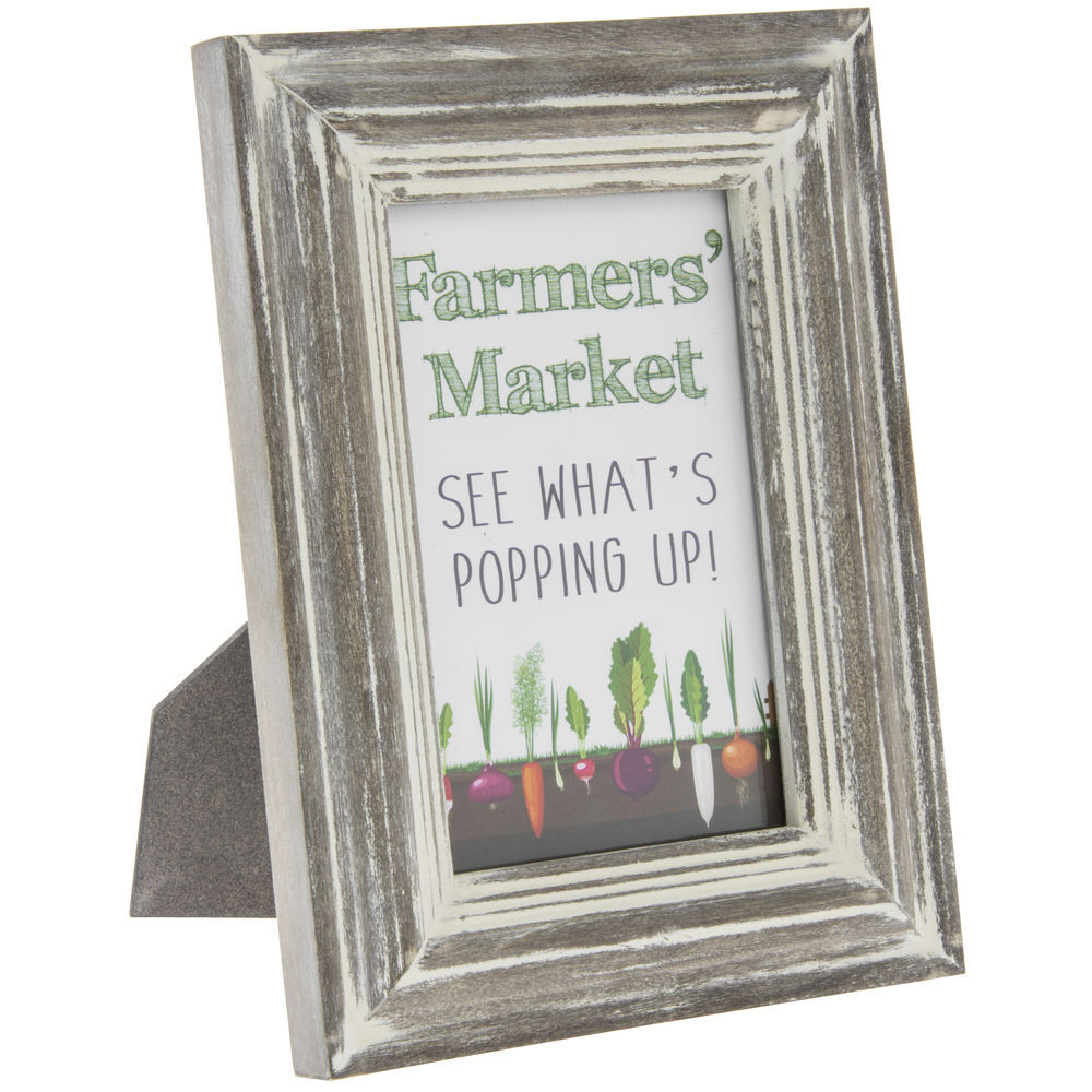 Picture Frame 4x6 Washed Gray