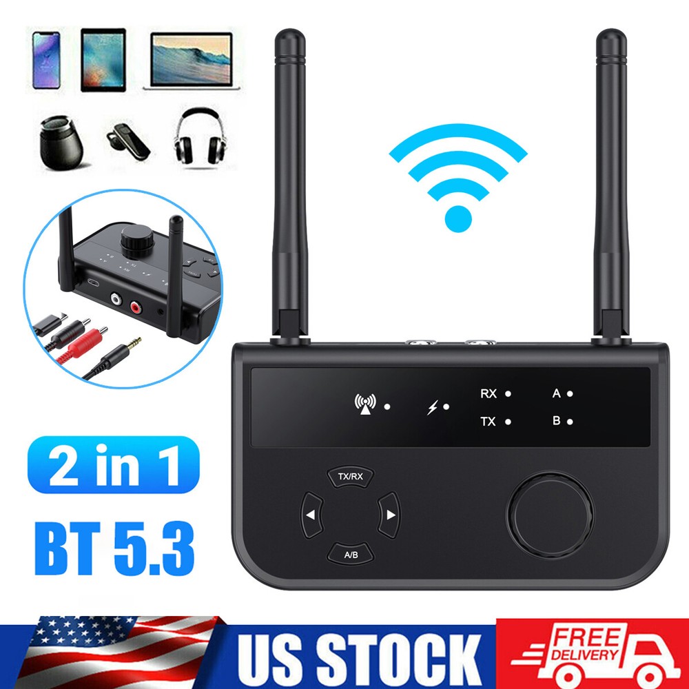 Bluetooth Transmitter & Receiver Wireless Adapter For Home stereos/speakers