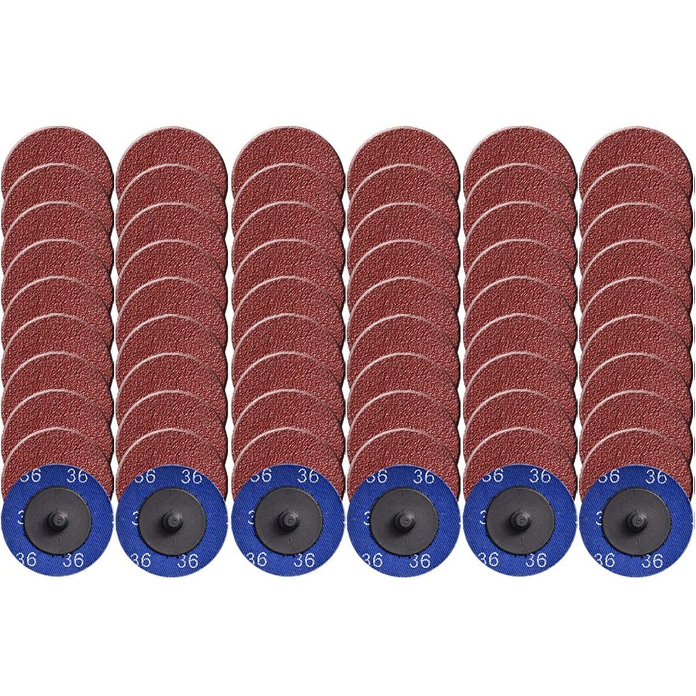 Tshya Quick Change Roll Lock Disc, 60 Pcs 36Grit 2 inch Sanding Discs 36 Grit