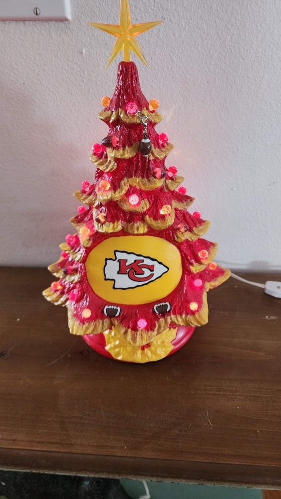 Kansas City Chiefs Ceramic Christmas Tree