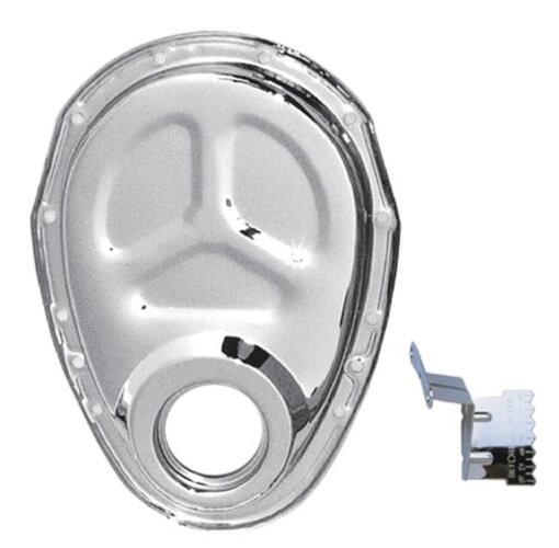 Performance 4934 Chrome Timing Chain Cover with Tab