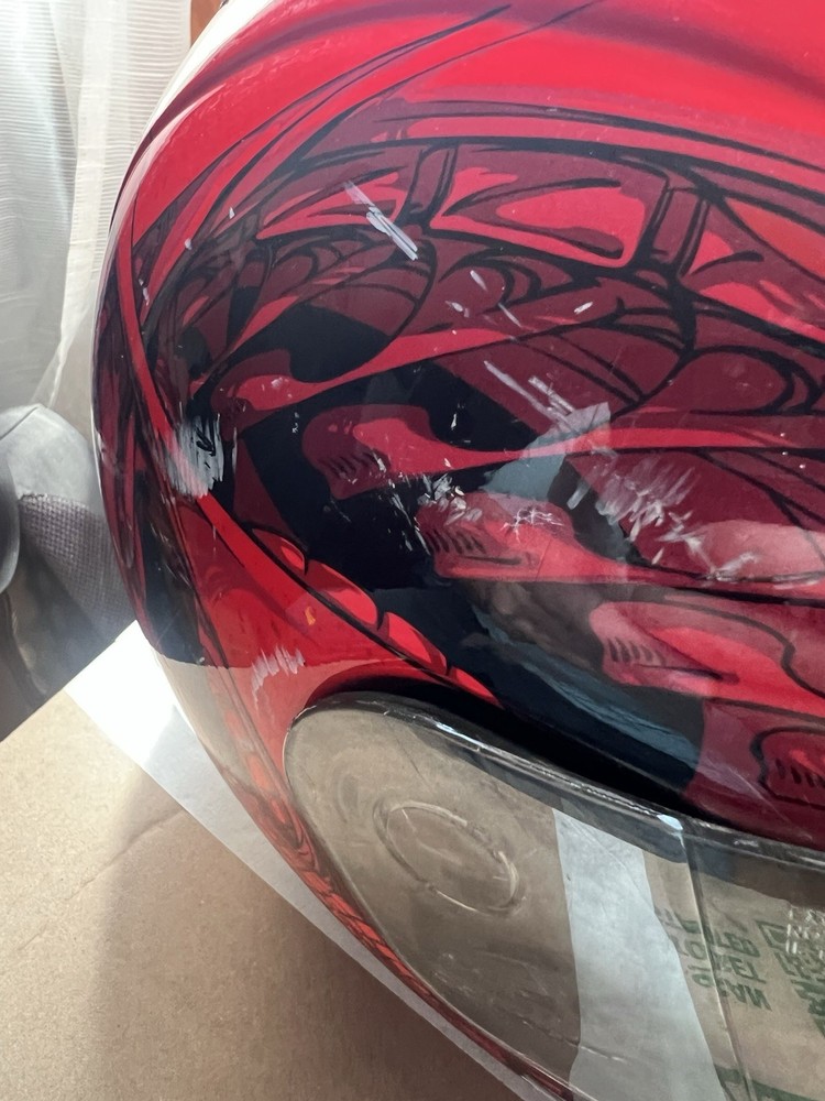 Icon Speedfreak Red Motorcycle Helmet