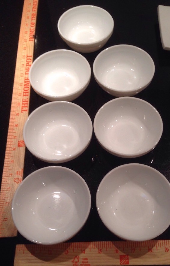 24 Piece White Serving Pieces