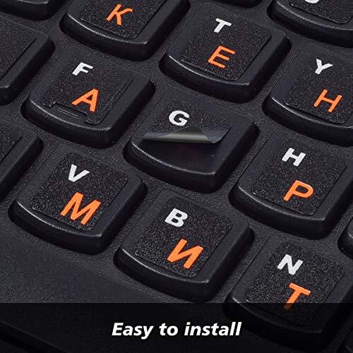 3 Pack Russian Keyboard Stickers Replacement for Computer Notebook Laptop