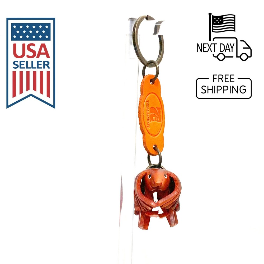 SHIH TZU Handmade Leather Keyring