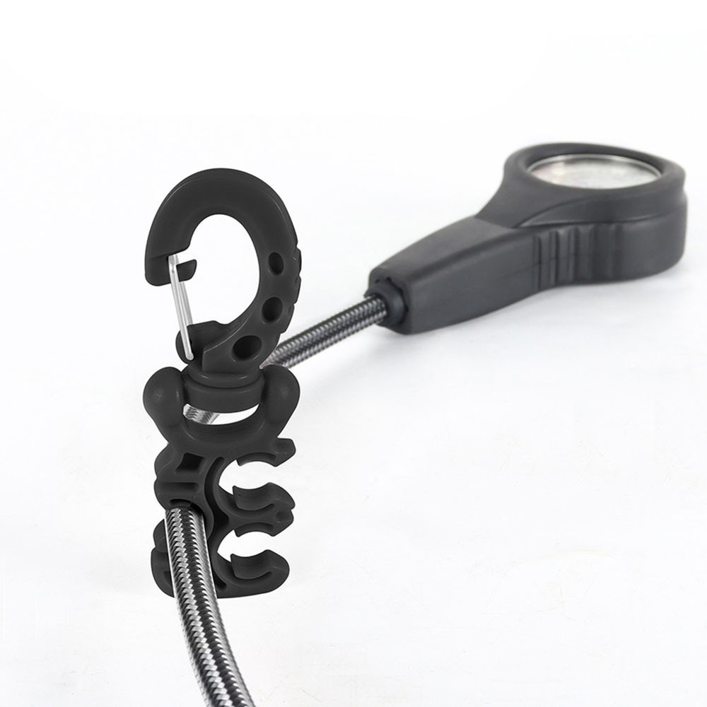 For Second Stage Regulator Scuba Hose Holder Clip with 3 Hole Quick Release