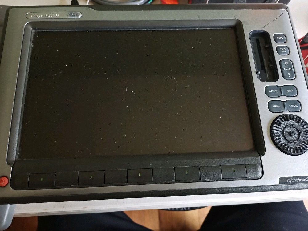 Raymarine E120w Widescreen HybridTouch Chartplotter Multifunction Display