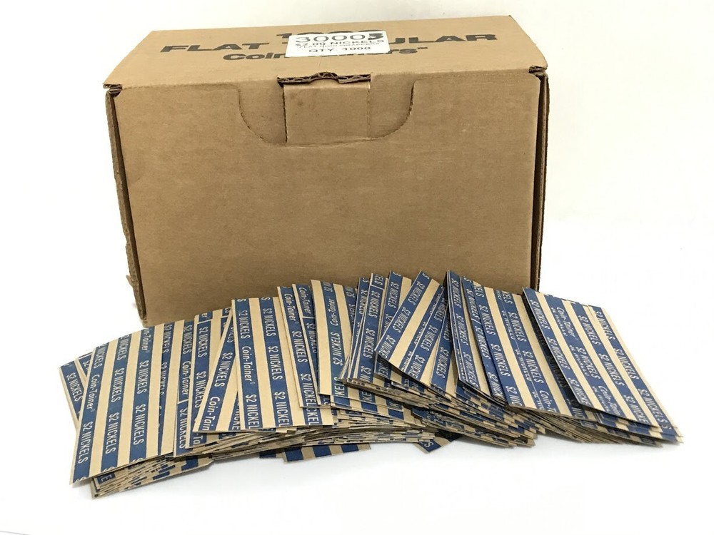 Nickle 2.00 Flat Coin Wrappers (1,000)