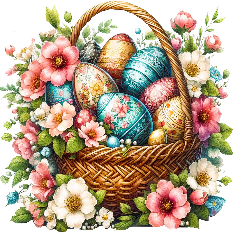 30 Custom Classic Easter Basket Personalized Address Labels