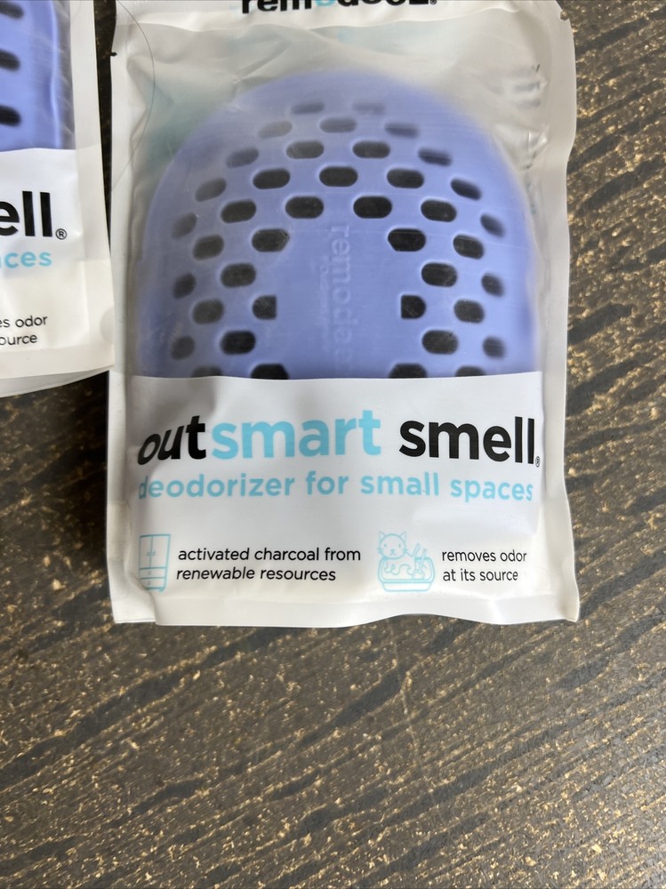 2 Remodeez Litter Box Deodorizer and Cat Odor Eliminator Activated Charcoal Bag