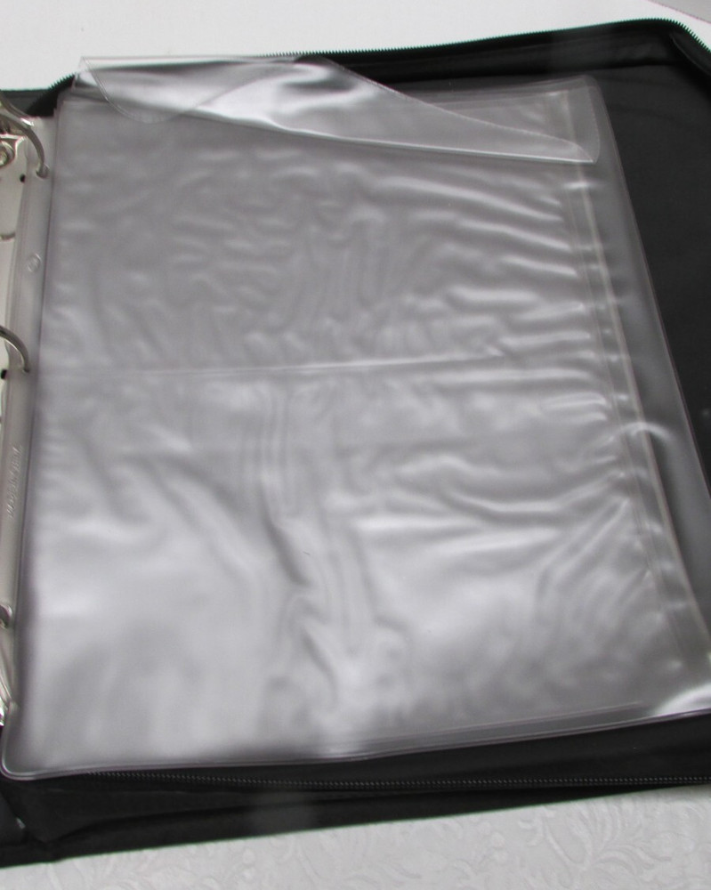 Creative Memories Accessory Binder WITH Protectors Zip Around Scrapbooking