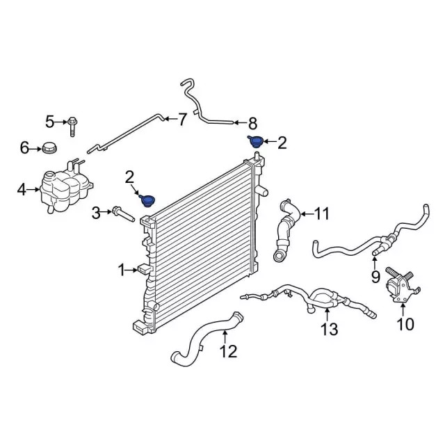 Genuine Ford Radiator Upper Insulator L1MZ8125A