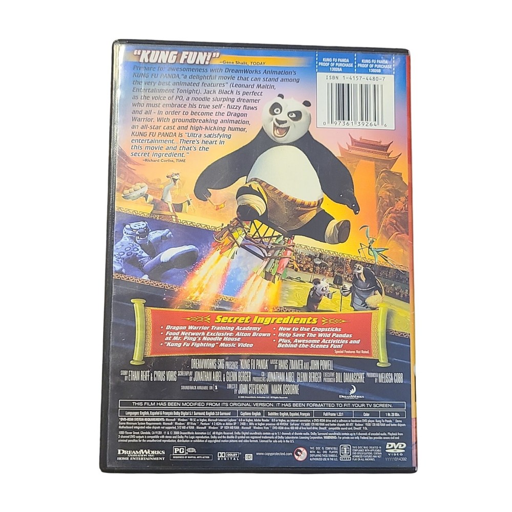 Dreamworks Kung Fu Panda DVD