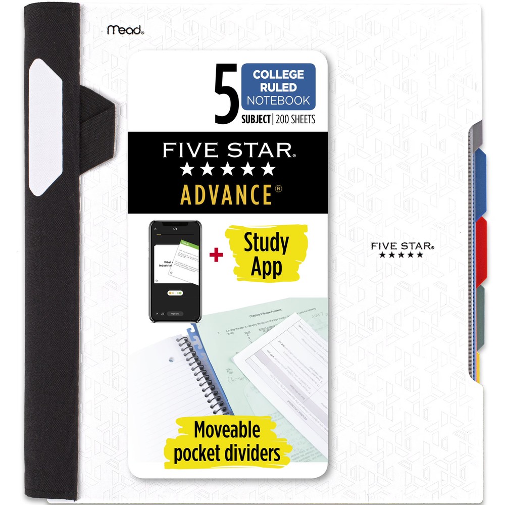 College ruled notebook spiral bound for school notes