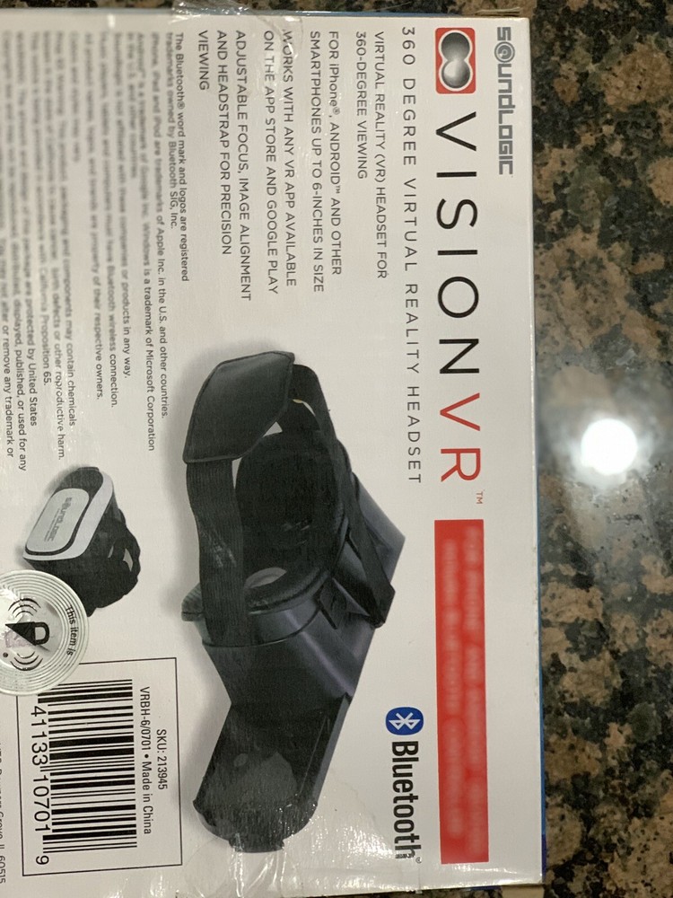 Soundlogic Vision VR 360 Degree Virtual Reality Headset - iPhone & Android