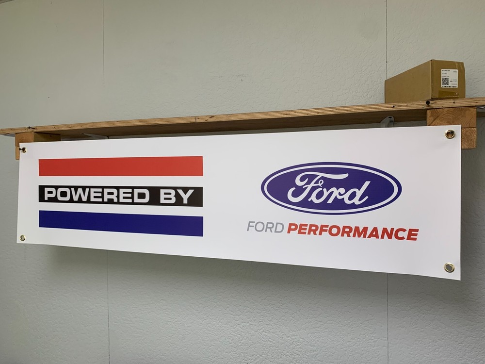 Ford Performance Banner Powered By Ford Performance Workshop Garage Wall Display