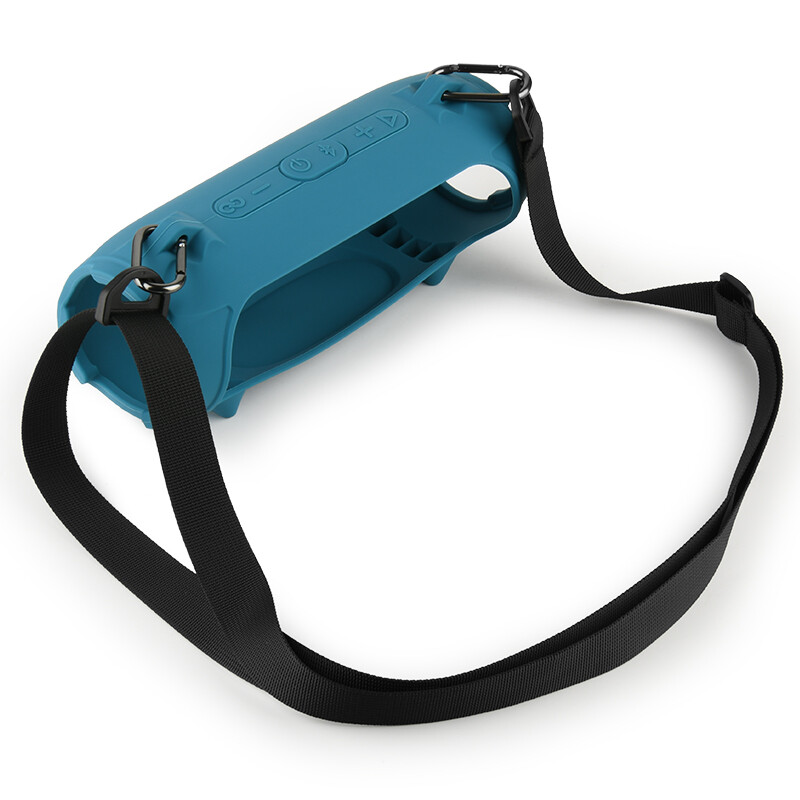 Black Blue Speaker Protective Sleeve With Adjustable Shoulder For JBL Charge5