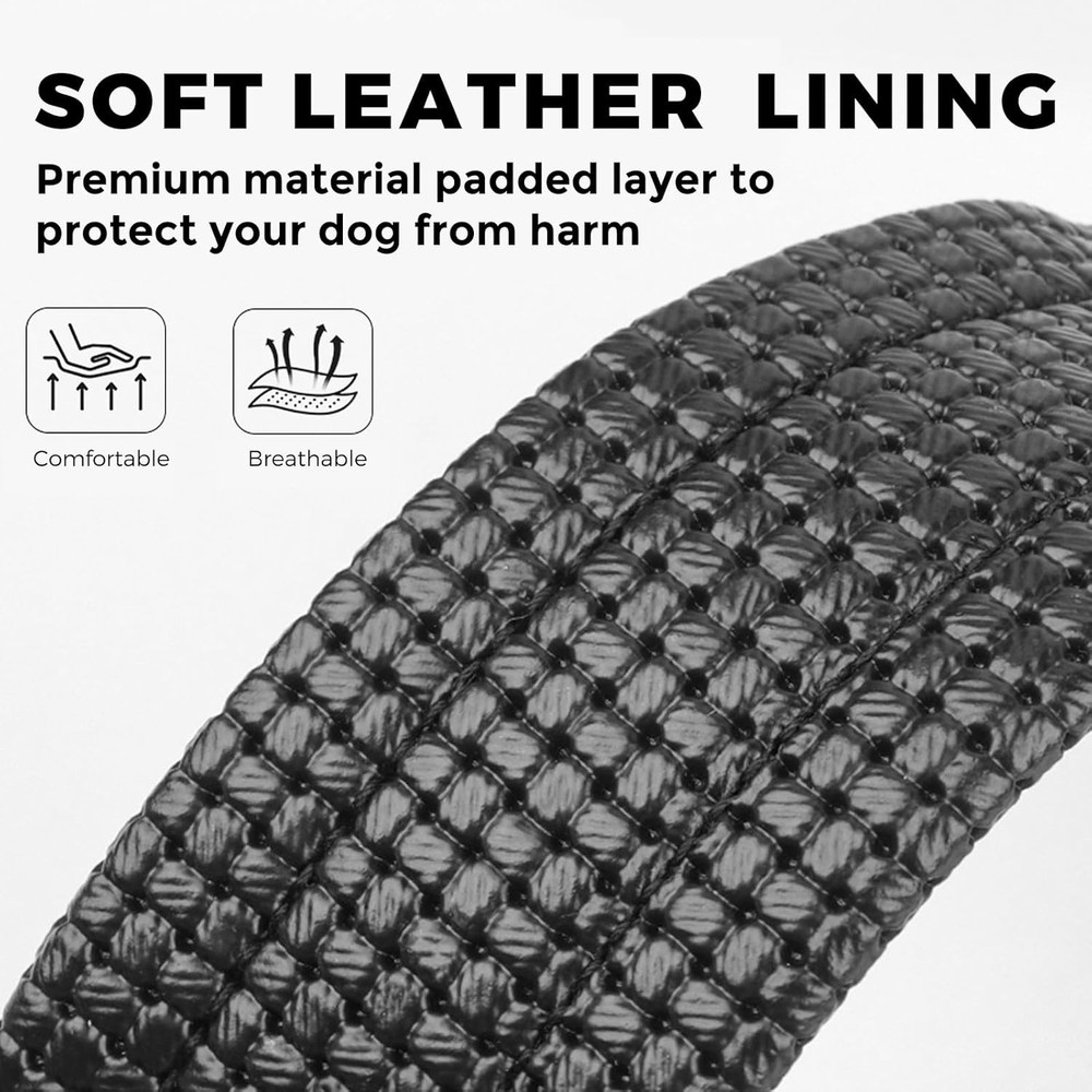 Nylon Dog Muzzle - Adjustable & Comfortable for Large Breeds, Black Design