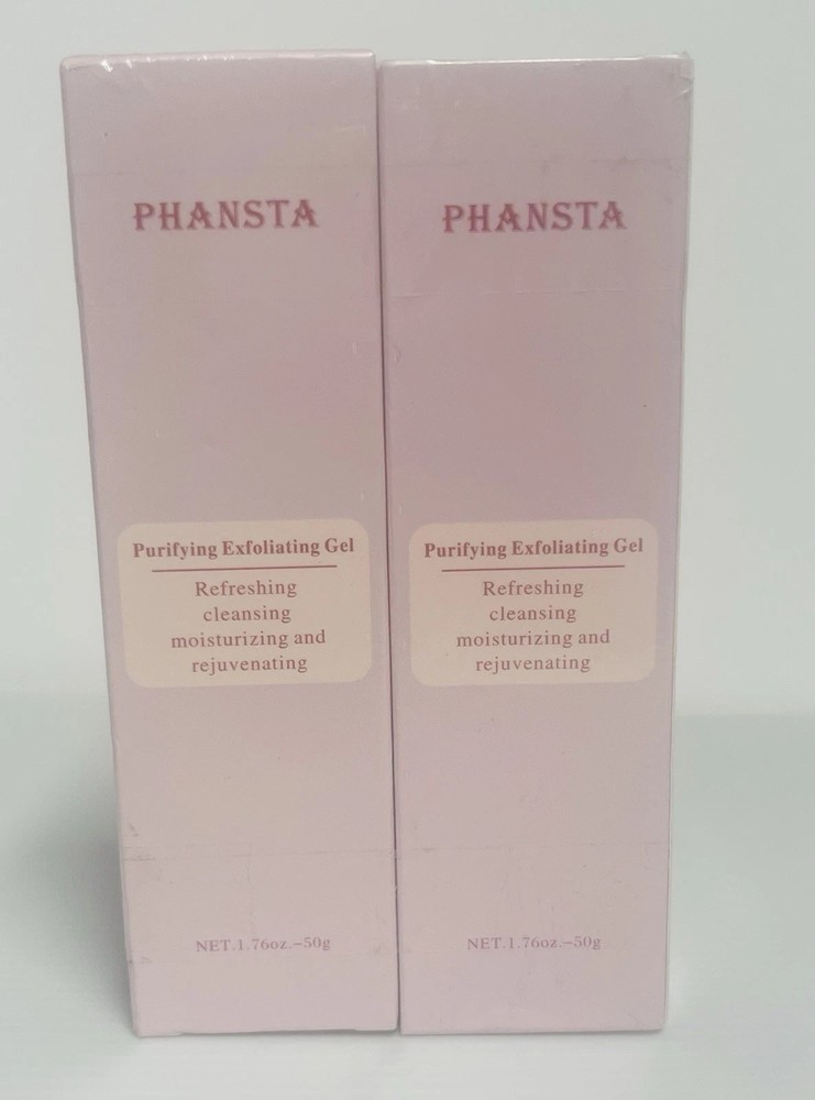 Phansta Purifying Exfoliating Gel 1.76oz 2- Pack Refreshing New & Sealed